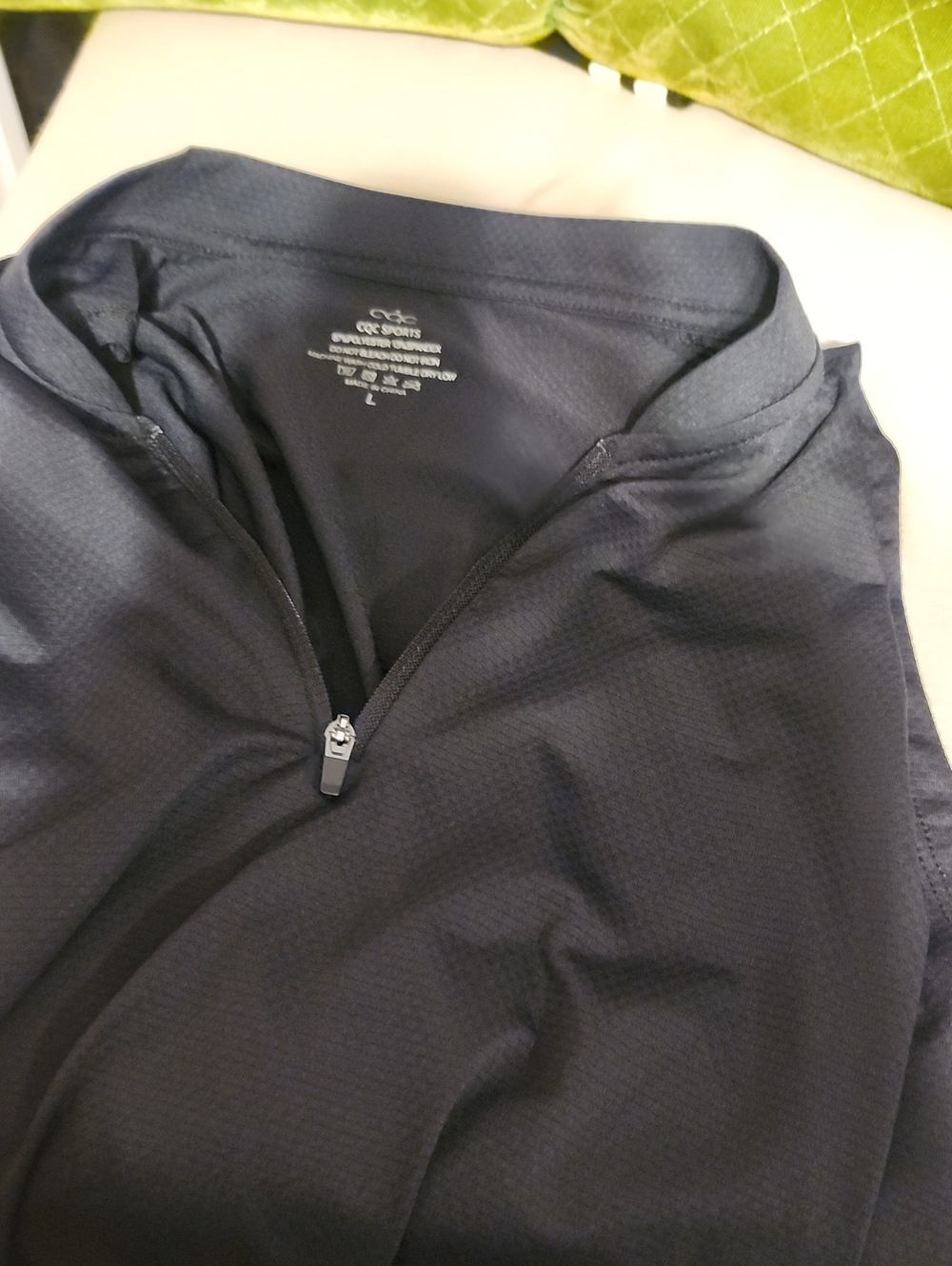 C9 by Champion Black Quarter-Zip. Sleeveless